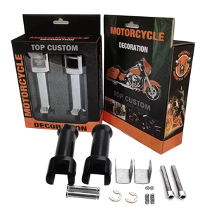 VIMAS Repose-pieds arrière chromés/noirs en aluminium pour Softail Breakout Fat <span class=keywords><strong>Bob</strong></span> 2018-2023, kit de montage pour systèmes de carrosserie de moto - Product Image 6