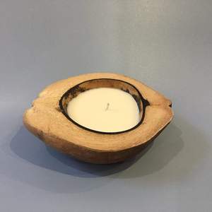 Organic Coconut Shell <b>Candle</b> Scented Soy Wax Clean Burning Wooden <b>Wick</b> For Home Relaxation Custom Branding Maker - Product Image 2