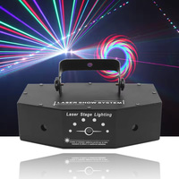 Projecteur laser interactif à trois faisceaux, pleine couleur, lumière DJ disco RGB, adapté aux KTV, bars, salles de banquet, théâtres et concerts