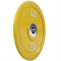 Compétition PU acier coloré 5kg/10kg/15kg/25kg poids plaque couleur caoutchouc poids pour Match haltères pare-chocs plaques
