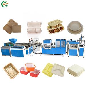 Desechable MFPP Mineral Lleno <span class=keywords><strong>Bento</strong></span> Takeout Clamshell Contenedor de alimentos Caja de embalaje de almuerzo que hace la máquina de termoformado automático - Product Image 1