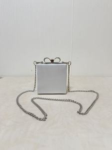 Square Beaded Evening Clutch with Chain Strap Sparkling Metallic Rhinestone Handbag for Party Fashion Elegant Large Capacity - Product Image 4