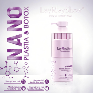 Champú Nano Plastia Botox, Fórmula de Limpieza Suave, Purifica el Cuero Cabelludo y el <span class=keywords><strong>Cabello</strong></span>, Elimina las Impurezas y Mantiene la Humedad Natural de los Aceites - Product Image 1