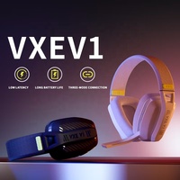 Casque de jeu sans fil VGN VXE Siren V1 Sport 2.4G/BT 5.3 AAC ENC avec haut-parleurs dynamiques, étanche IPX4, basses améliorées, léger, en métal