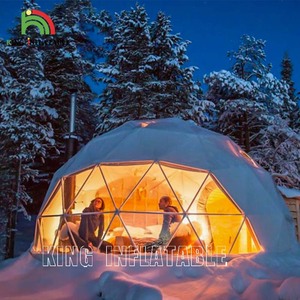 Mozzi cupola geodetica <span class=keywords><strong>kit</strong></span> <span class=keywords><strong>per</strong></span> la casa <span class=keywords><strong>campeggio</strong></span> all'aperto struttura in acciaio Pvc tenda ristorante dell'hotel con connettori a cupola geodetica - Product Image 1