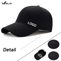 Casquette de sport en coton avec logo brodé 3D personnalisé, style structure, casquette de baseball à 5 panneaux, gorras pour hommes