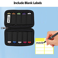 Boîtier de clé USB en nylon durable anti-poussière résistant à l'usure accessoires électroniques organisateur étui de rangement de clé USB en nylon