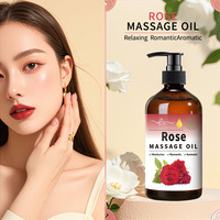 Huile de fleur de rose naturelle 500ml, distillée à la vapeur, raffermissante, hydratante, huile de massage pour tous types de peau, soin du corps, spa à domicile, usage quotidien
