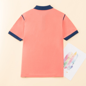 Uniforme scolaire design unisexe enfants enfants adolescents personnalisé 100 coton polo t-shirt pour collège lycée - Product Image 2