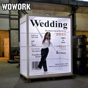 WOWORK diskon besar tas kosmetik bordir bunga dekorasi bentuk cinta huruf logam untuk acara pesta dan pernikahan - Product Image 6