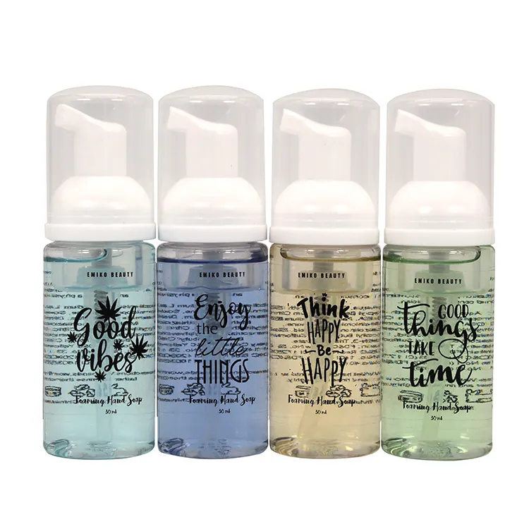 Private Label Custom Zeep Travel Size Wassen Vloeibare 50 Ml Groothandel Mini Pocket Handdesinfecterend