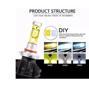 Bombillas LED para Faros Delanteros de Coche X3 ZES sin Ventilador H4/H7/H11/9005/9006/HB3/HB4 160W 10000 Lúmenes 6000K-6500K Ajuste Universal - Product Image 2