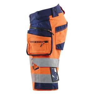 BLAKLADER - 112016485389C48 <b>Hi</b>-<b>Vis</b> <b>shorts</b> 4-way stretch Orange/Navy blue - EAN 7330509927854 <b>HI</b>-<b>VIS</b> WORKWEAR - Product Image 3
