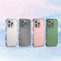 Pour iPhone 16 Pro Max 15 14 Plus étui souple en TPU couleur bonbon pour iPhone 13 12 11 Pro 4 coins détachables Style étui de téléphone transparent