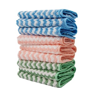 Chiffon de nettoyage en microfibre corail Manywell, cationique, épaissi, absorbant, pour cuisine, multifonctionnel, dégraissant, tampon à récurer - Product Image 2