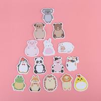 Bloc-notes autocollants en papier personnalisés, mignons et kawaii, en gros, pour animaux, portables