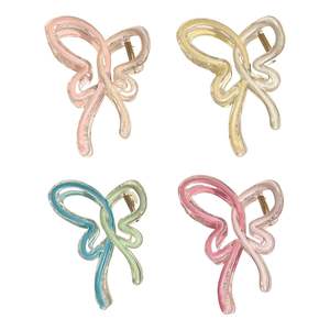 Pinza de Pelo con Diseño de Mariposa y Flor en Colores Pastel, Accesorio de Belleza para Mujer, Regalo de Verano - Product Image 4