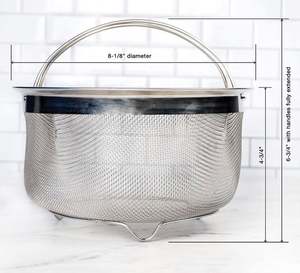 <span class=keywords><strong>Panier</strong></span> passoire en maille, lavable au lave-vaisselle avec poignées pliantes, pour la friture et les salades - Product Image 5