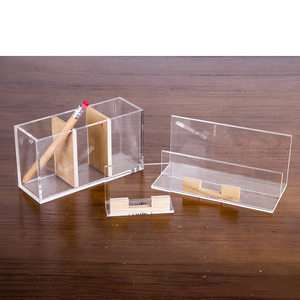 Phụ Kiện Văn Phòng Bằng Acrylic Trong Suốt Hộp Đựng Danh Thiếp/Giá Đỡ Điện Thoại Di Động - Product Image 2