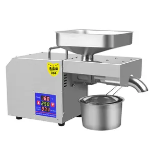 304 Stainless Steel Tea Seed Oil Extractor Machine Soybean Oil Pressing Cold Hot Oil Presser