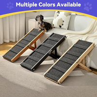 Rampe pour chien améliorée 2025, rampe pliable pour petit chien, marches pour animaux de compagnie portables et stables avec coussin antidérapant