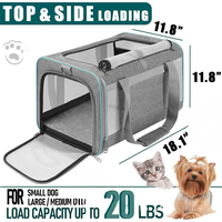 Sac de transport pliable et respirant pour chat et petit chien, en tissu Oxford, avec fermeture éclair, personnalisable avec logo, vente en gros du fabricant