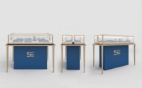 Maßgefertigte Schmuck-Vitrine mit Sicherheitsglas, LED-Beleuchtung, Metallrahmen und Wasserschutz für Schmuck-Einzelhandelsgeschäfte