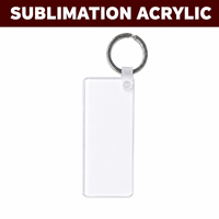 Foto-Sublimations-Acryl-Schlüsselanhänger Blanko Wärmeübertragung Bedruckbarer Schlüsselring für Personalisierte Geschenke