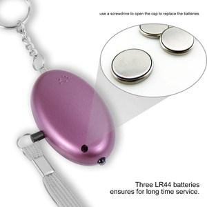 Chuông báo động tự vệ khẩn cấp cho nữ, móc khóa an toàn, âm thanh 140DB, còi báo động cá nhân với đèn LED nhấp nháy - Product Image 3