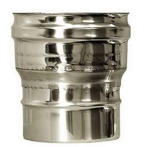 Adaptateur de tuyau de cheminée en acier inoxydable isolé à double paroi DP-PS Air 80/100 Raccords de tuyauterie de qualité supérieure - Product Image 1