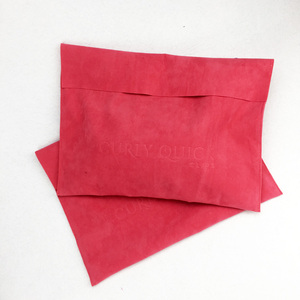 Sacs à bijoux personnalisés avec logo en relief, pochettes en daim pour livres, sacs en velours avec rabat pour l'affichage de bagues, bijoux et bracelets - Product Image 2