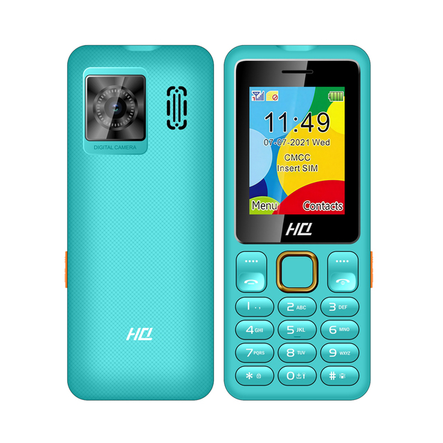 Unlocked GSM Slim Keyboard Seniors CellPhone 2MP Camera Big LCD Display 2.4" Dual Sim Bip Microphone 4G Network Spanish Feature