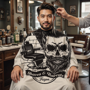 Cape de coiffeur confortable Inyint en tissu pongé, nouvelle mode populaire, capes de coiffure personnalisées en polyester de qualité supérieure - Product Image 5