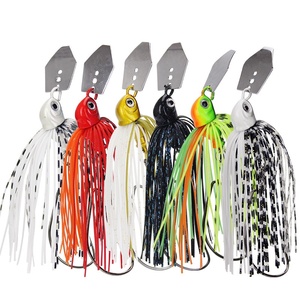 Señuelo giratorio de silicona Beardfish para cebo vivo, 7cm 10g, con anzuelo de cabeza de plomo en forma de pez - Product Image 1