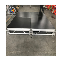Scène mobile extérieure antidérapante de luxe, installation facile, podium en aluminium pour événements, concert ou mariage, plateforme de scène extérieure