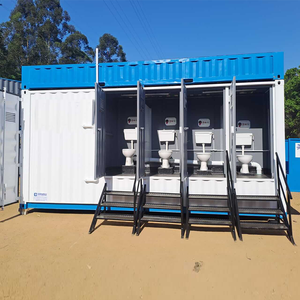 Baño Portátil Moderno con Diseño de Contenedor y Ducha para Actividades al Aire Libre y Uso Público - Product Image 1