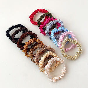 MIO nuevo Color sólido pelo Scrunchies satén elástico banda para el cabello chica Cola de Caballo titular cuerda para el cabello moda Scrunchies para mujeres tocado - Product Image 3