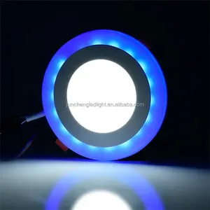 Nieuwe Vierkante Ronde Inbouw Gemonteerde Pop Dubbele Kleur Led Verlichting Moderne Indoor Home Slanke Verborgen Led Paneellamp