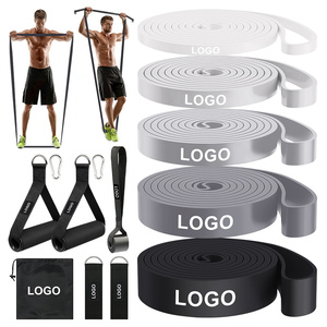 Wholesale Custom Printed Pull Up Assist <b>Bands</b> Elastic Latex Power Resistance <b>Bands</b> for Gym <b>Workout</b> Assisted Pull Up Stretching - Product Image 4