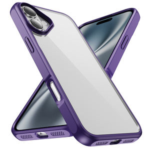 Étui <span class=keywords><strong>de</strong></span> téléphone 2 en 1 en TPU transparent avec pare-chocs, protection <span class=keywords><strong>de</strong></span> l'appareil photo surélevée, antichoc, découpes précises, étui <span class=keywords><strong>de</strong></span> téléphone pour iPhone 16 - Product Image 1