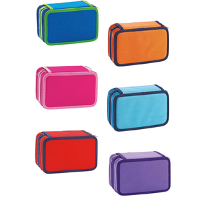 FAVORIT - Trousse à crayons 3 compartiments 12+18 couleurs 20x13x7,5cm assortie - Product Image 1