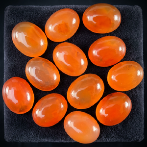 Pierre précieuse citrine naturelle, coupe ovale orange, polie, certifiée IGI, pour la fabrication de bijoux - Product Image 4