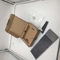 Keyboard Nirkabel 3 Alami Dapat Dilipat, Keyboard Multibahasa Mini Kustom untuk Keyboard Ponsel