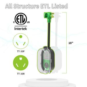 Protector de Sobretensión para RV de <span class=keywords><strong>30</strong></span> Amperios con Indicador LED de Polaridad Inversa, Probador de Voltaje para Autocaravana NEMA TT-<span class=keywords><strong>30</strong></span> - Product Image 3