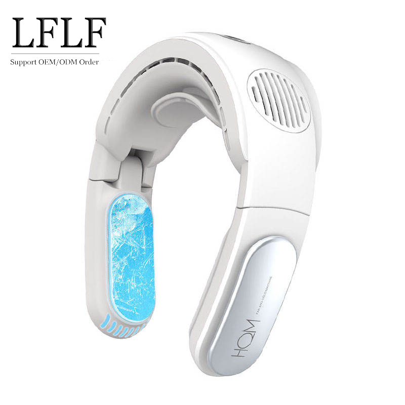 Новое поступление 2022, подвесной шейный вентилятор для спорта на открытом воздухе, портативный мини-вентилятор, перезаряжаемый, ленивый, без листьев, охлаждающий вентилятор