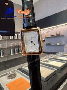 Best-Selling Luxury Women's <b>Square</b> Quartz Watch Waterproof with Moon Phase Feature 22mm Leather Band - Product Image 4