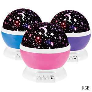 Proyector de luz nocturna romántica para bebé, luna, estrella, cielo, rotación de 360 grados, cambio de <span class=keywords><strong>Color</strong></span> con Cable USB - Product Image 4