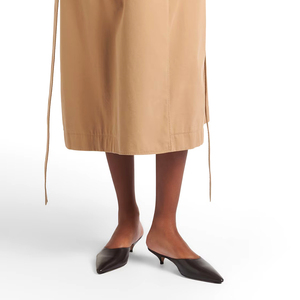 Mules à talon chaton à bout pointu pour femmes, à enfiler, à bout fermé et talon ouvert, chaussures mules à talon bas, vente en gros, OEM, personnalisées - Product Image 6