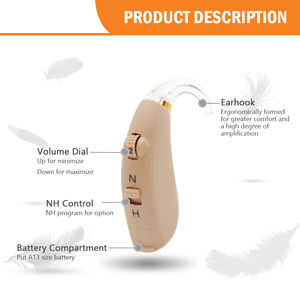 แบตเตอรี่เครื่องช่วยฟังขนาด 13 กำลังสูง แบบอนาล็อก BTE เครื่องขยายเสียง PSAP คุณภาพเทียบเท่าเครื่องช่วยฟัง Phonak - Product Image 2