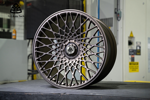 Jantes forgées de luxe de style monobloc 722Auto, design nid d'abeille, déport personnalisé, haute résistance, aluminium forgé premium 6061-T6 - Product Image 2